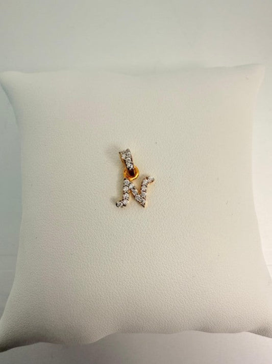 22KT GOLD INITIALS CHARM 0.8 GM