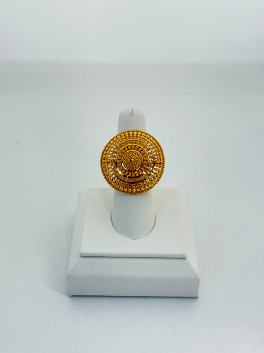 22KT GOLD LADIES RING 10.3 GM