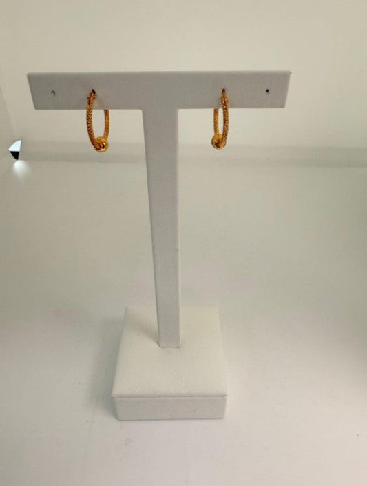 22KT GOLD HOOP EARRINGS 2.4 GM
