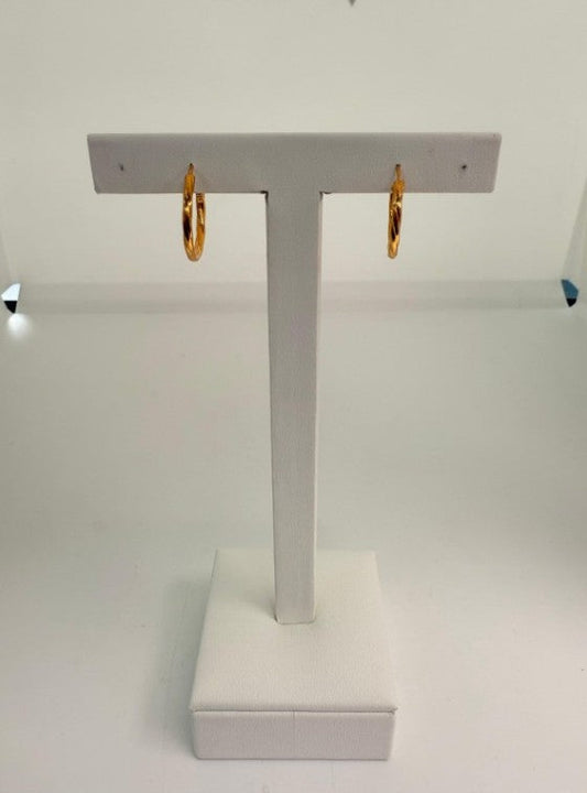 22KT GOLD HOOP EARRINGS 2.2 GM