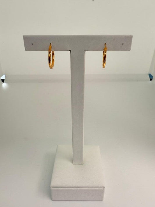 22KT GOLD HOOP EARRINGS 1.6 GM