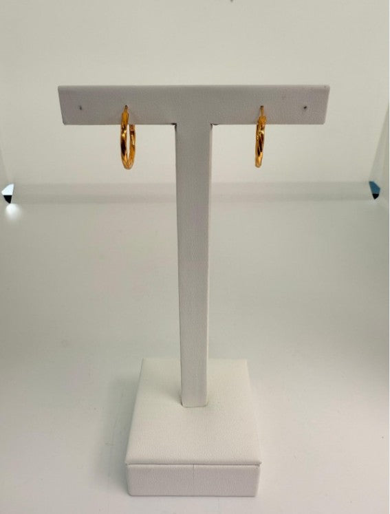 22KT GOLD HOOP EARRINGS 3.4 GM