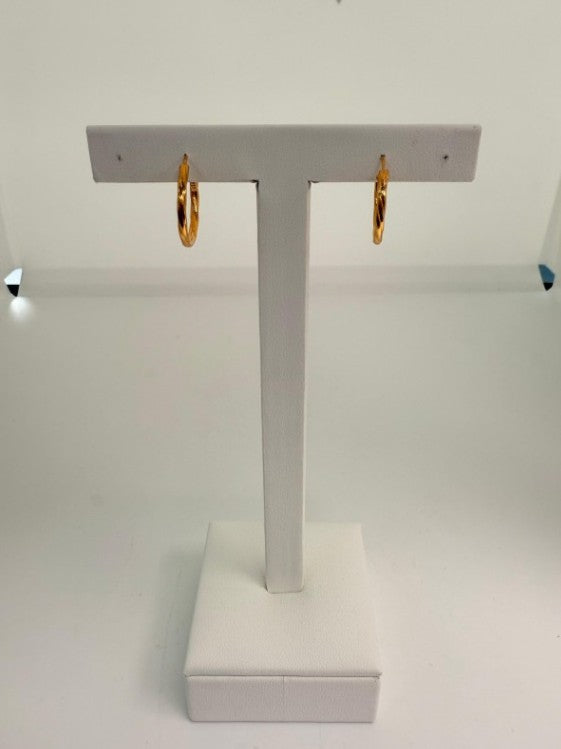 22KT GOLD HOOP EARRINGS 3.9 GM