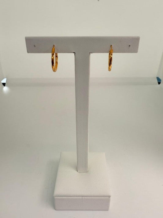 22KT GOLD HOOP EARRINGS 3.9 GM
