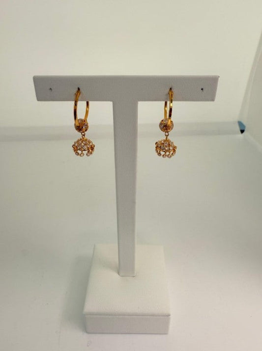 22KT GOLD HOOP EARRINGS 4.5 GM