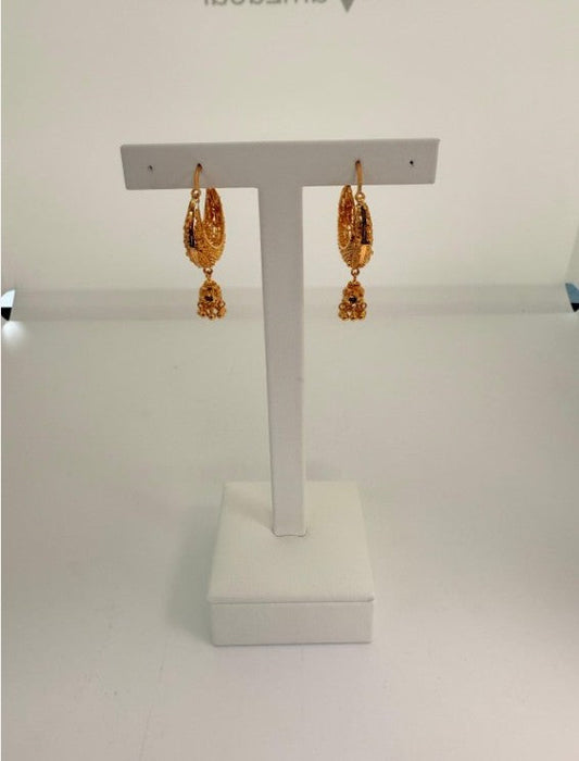 22KT GOLD HOOP EARRINGS 8.6 GM