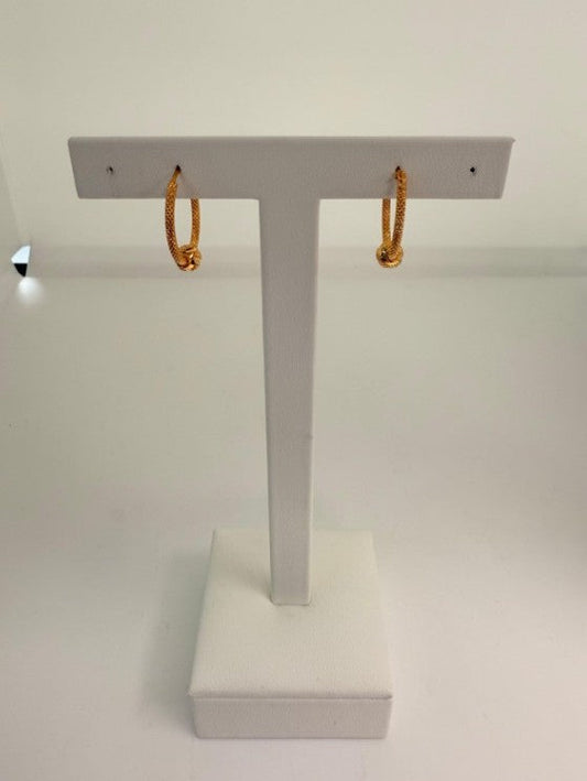 22KT GOLD HOOP EARRINGS 2.4 GM