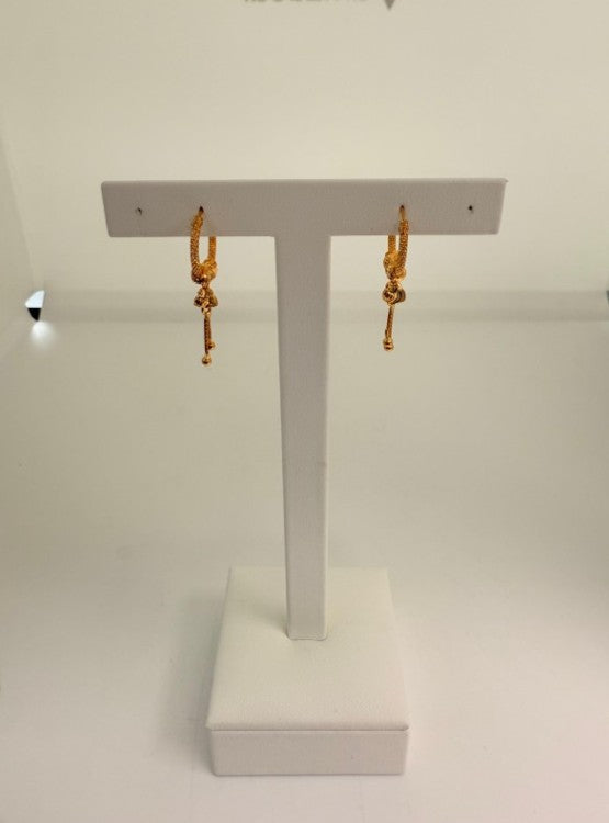 22KT GOLD HOOP EARRINGS 2.9 GM