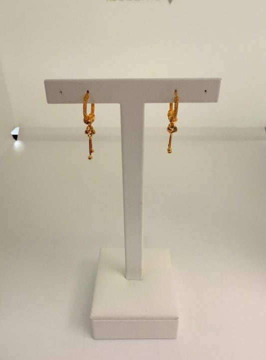 22KT GOLD HOOP EARRINGS 2.9 GM