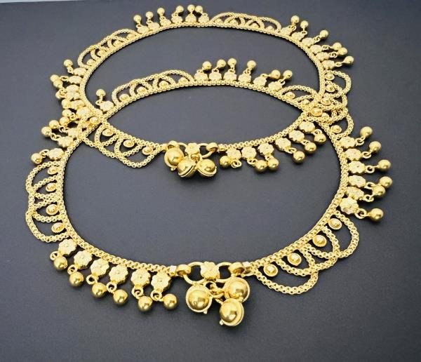 22KT ANKLETS 9" 35.2 GM