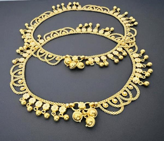 22KT ANKLETS 9" 35.2 GM