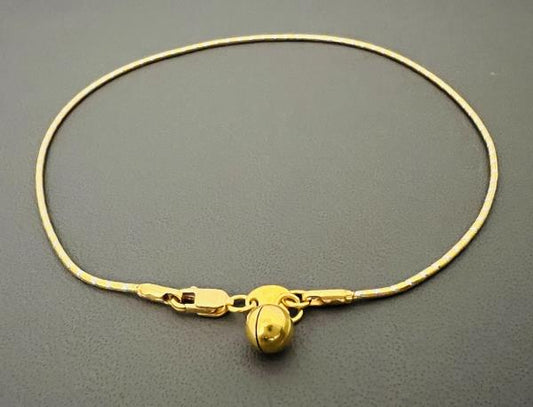 22KT ANKLETS 9" 4.8GM