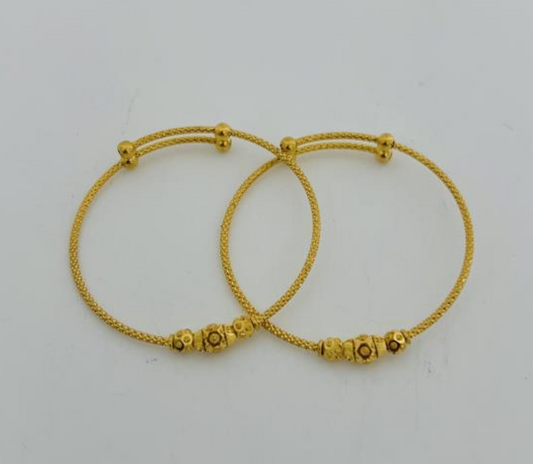 22KT GOLD BABY BANGLES EACH 4.2GM