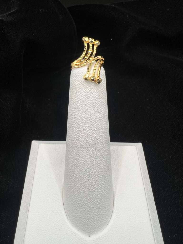22KT Gold Baby Ring with Open Multi-Band Design 1.6G