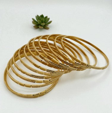 22KT GOLD BANGLES EACH 10.5GM