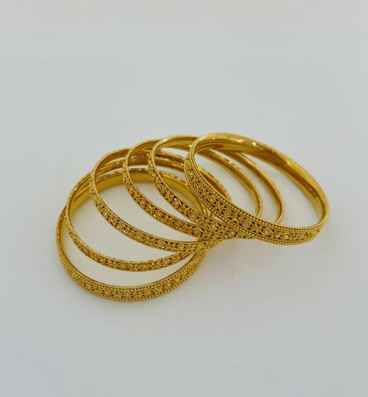 22KT GOLD SET OF 2 BANGLES EACH 19.7GM