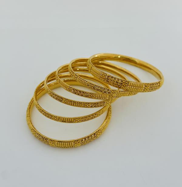 22KT GOLD SET OF 2 BANGLES EACH 20.8GM