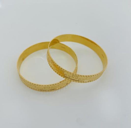 22KT GOLD BANGLES SET OF 2 - 51.8GM