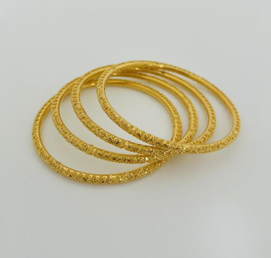 22KT GOLD BANGLES EACH 12.1GM