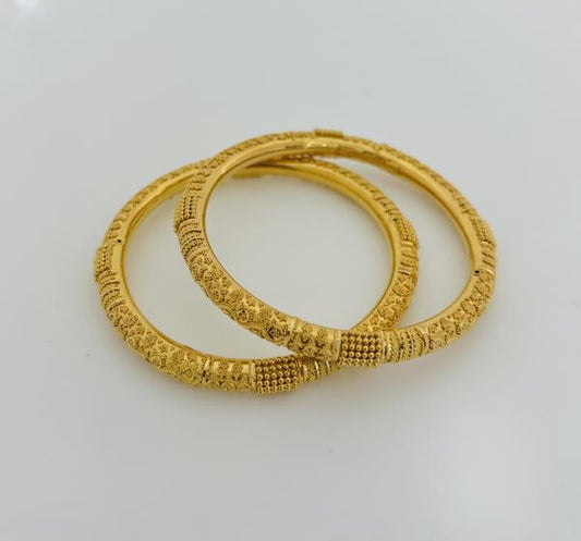 22KT GOLD BANGLES EACH 23.4GM