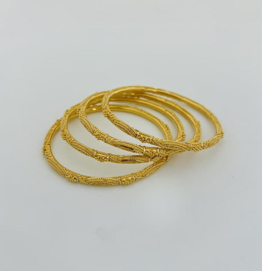 22KT GOLD BANGLES EACH 15.5GM