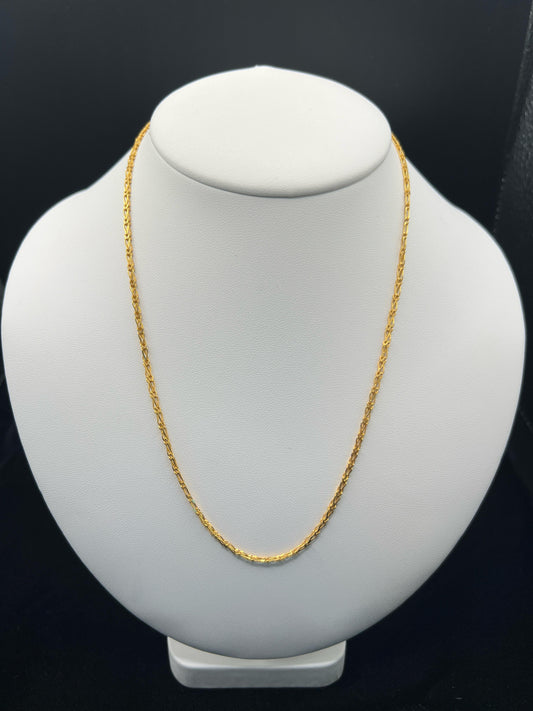 22KT GOLD CHAIN 18" 8.5GM