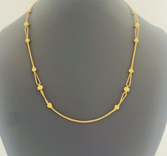 22KT GOLD FANCY CHAIN 9.4GM