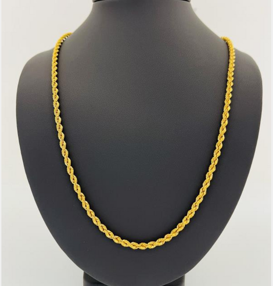 22KT GOLD ROPE CHAIN 13.2GM