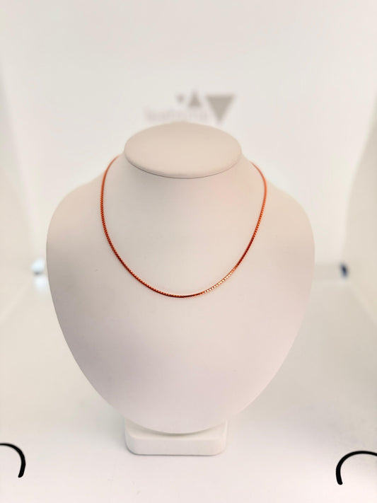 22KT ROSE GOLD BOX CHAIN 7.3 GM