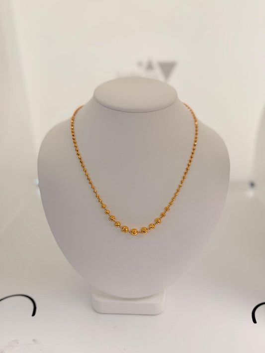 22KT GRADUATED MATARMALA 12.1 GM