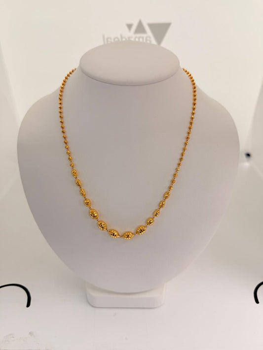 22KT GRADUATED MATARMALA 13.8 GM