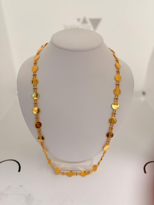 22KT GOLD LAKSHMI MALA 14 GM
