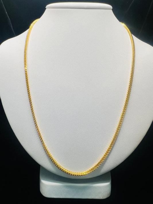 22KT Gold Wheat Link Chain 10.8gm