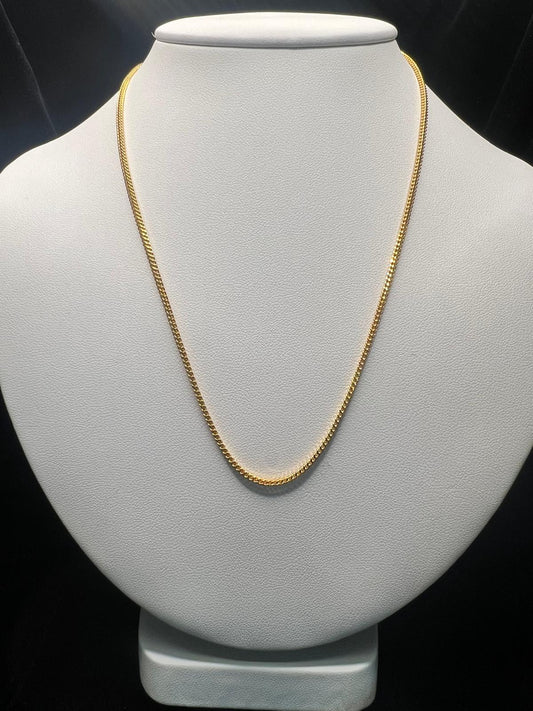 22KT Gold Wheat Link Chain 4.5gm