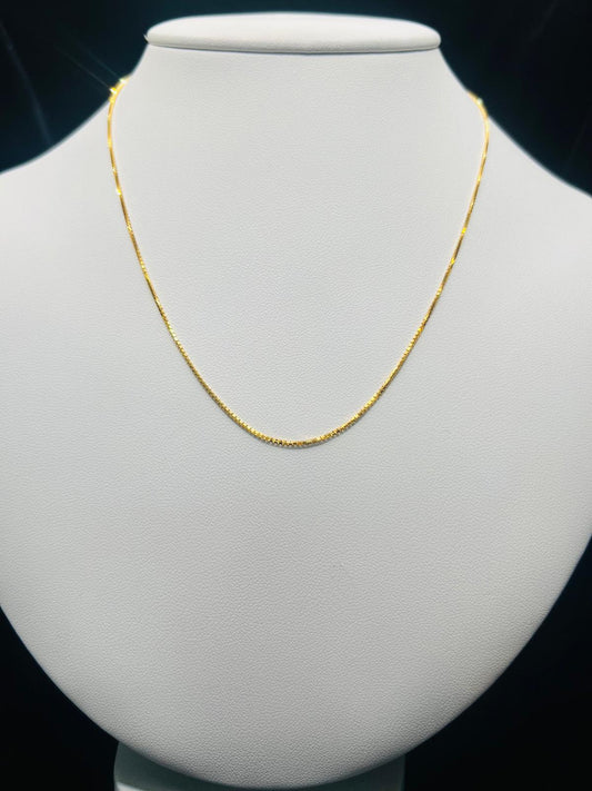 22KT Gold Box Link Chain 3.2gm