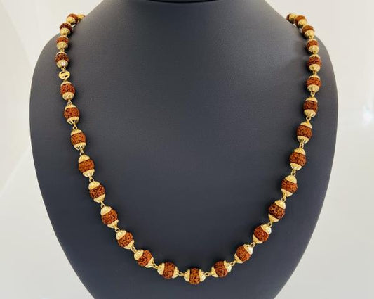 22KT GOLD RUDRAKSHA CHAIN 39.4GM