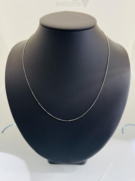 18KT WHITE GOLD CHAIN 2.1GM