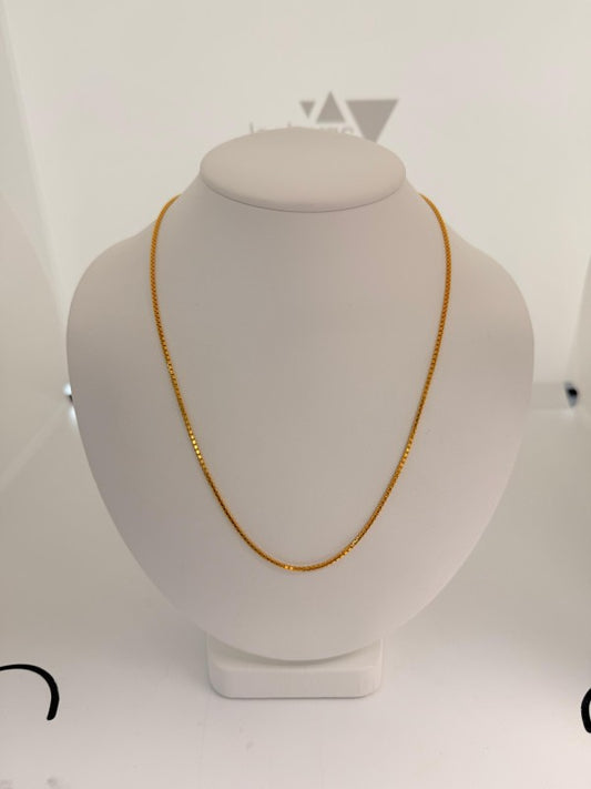 22KT GOLD BOX CHAIN 13.5 GM