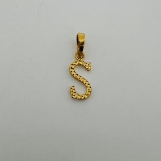 22KT GOLD INITIAL S 1.5GM