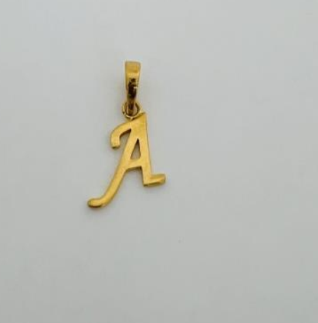 22KT GOLD INITIAL A 1.8GM