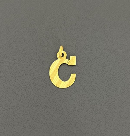 22KT Gold Initial C 1.1 GM