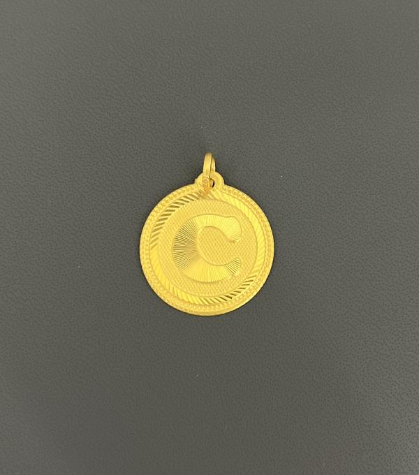 22KT Gold Initial C 3.3GM