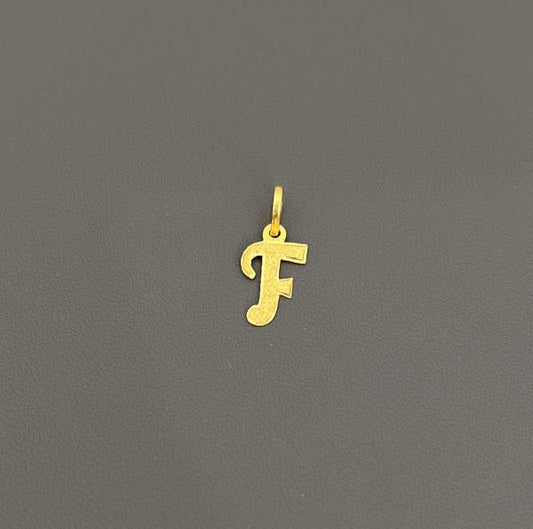22KT GOLD INITIAL F 1.6GM