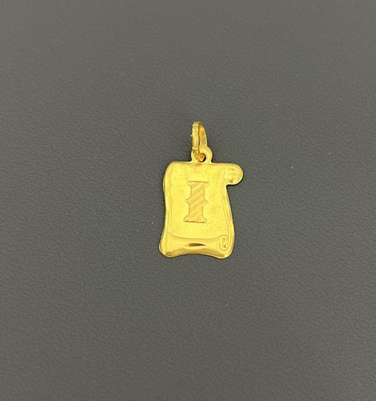 22KT GOLD INITIAL I 1.9 GM