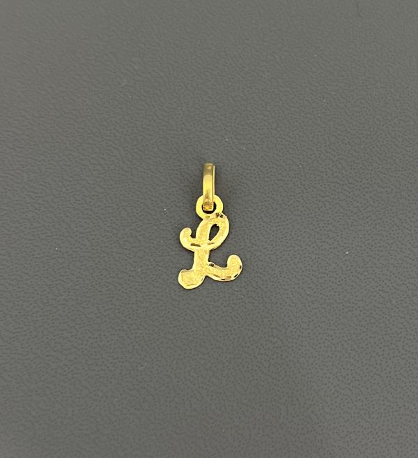 22KT Gold Initial L 1.2GM