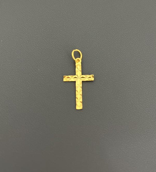 22KT GOLD CROSS CHARM 1.5GM