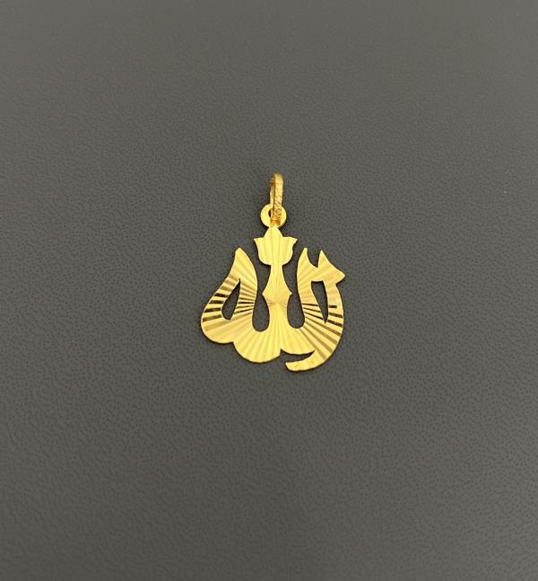 22KT GOLD ALLAH CHARM 3.4GM