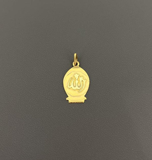 22KT GOLD ALLAH CHARM 2.4GM
