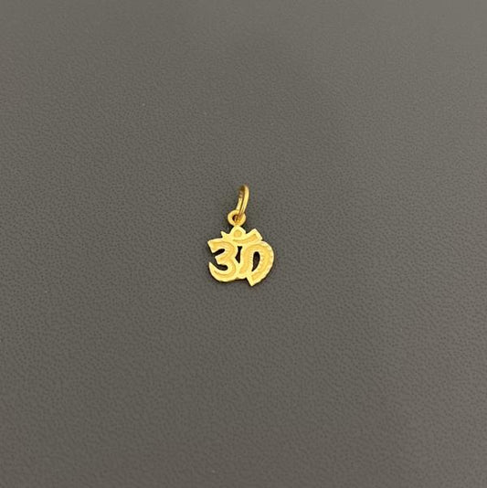 22KT GOLD OM CHARM 0.7GM