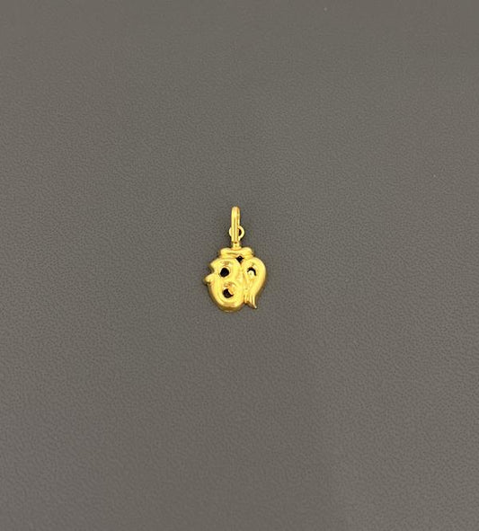 22KT GOLD OM CHARM 0.7GM